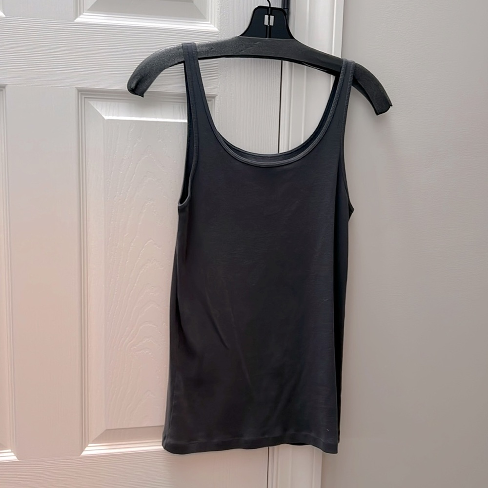 Eileen Fisher Grey Cotton Tank